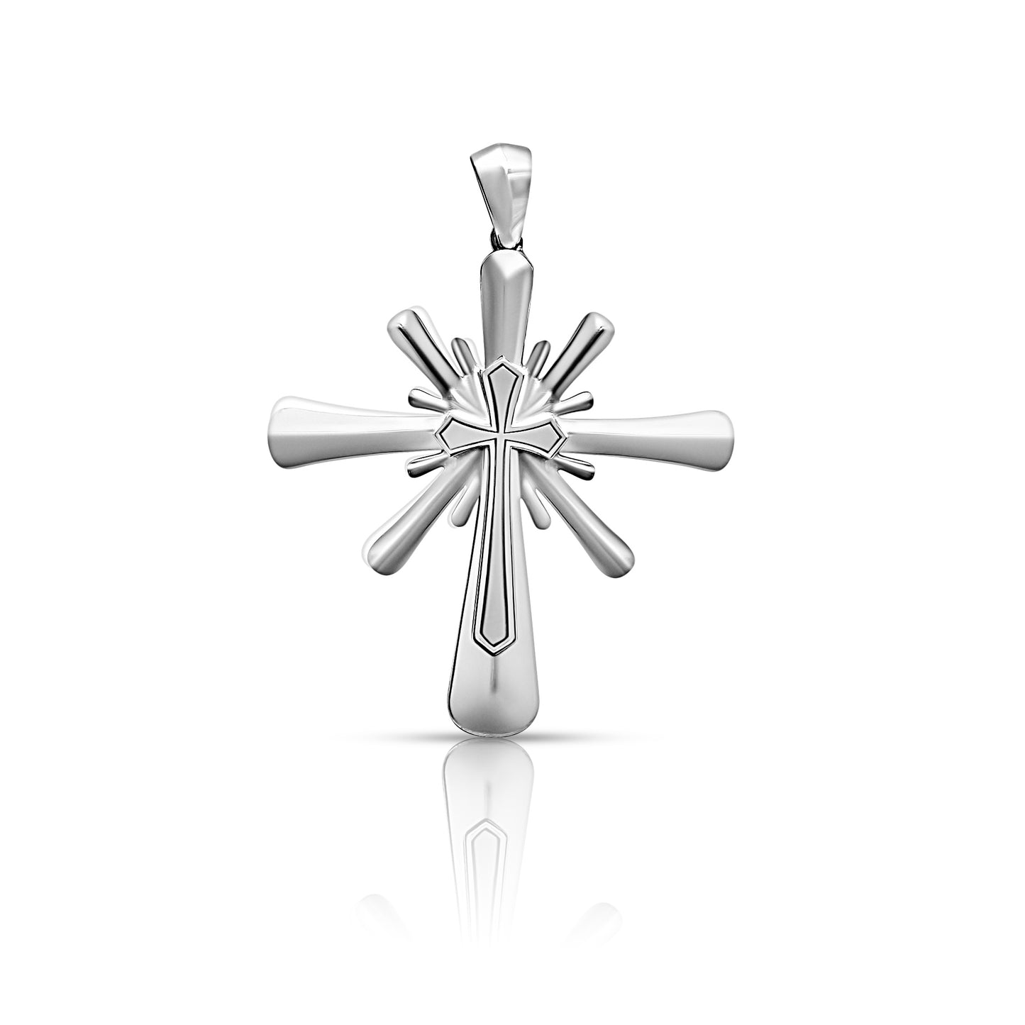 Mirror Cross Pendant