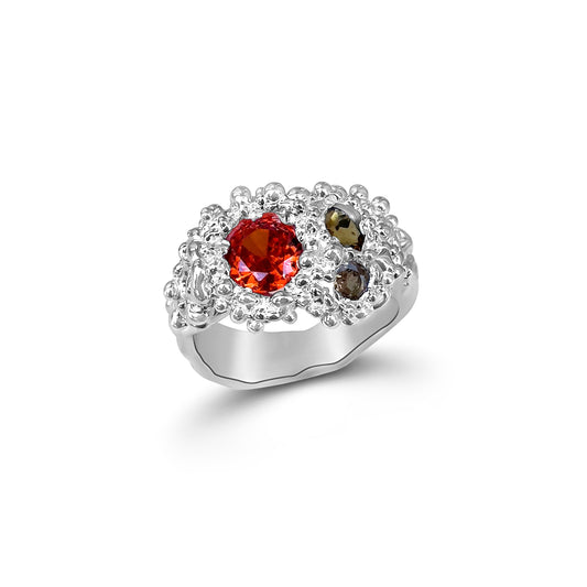 Fire Stone Premade Ring